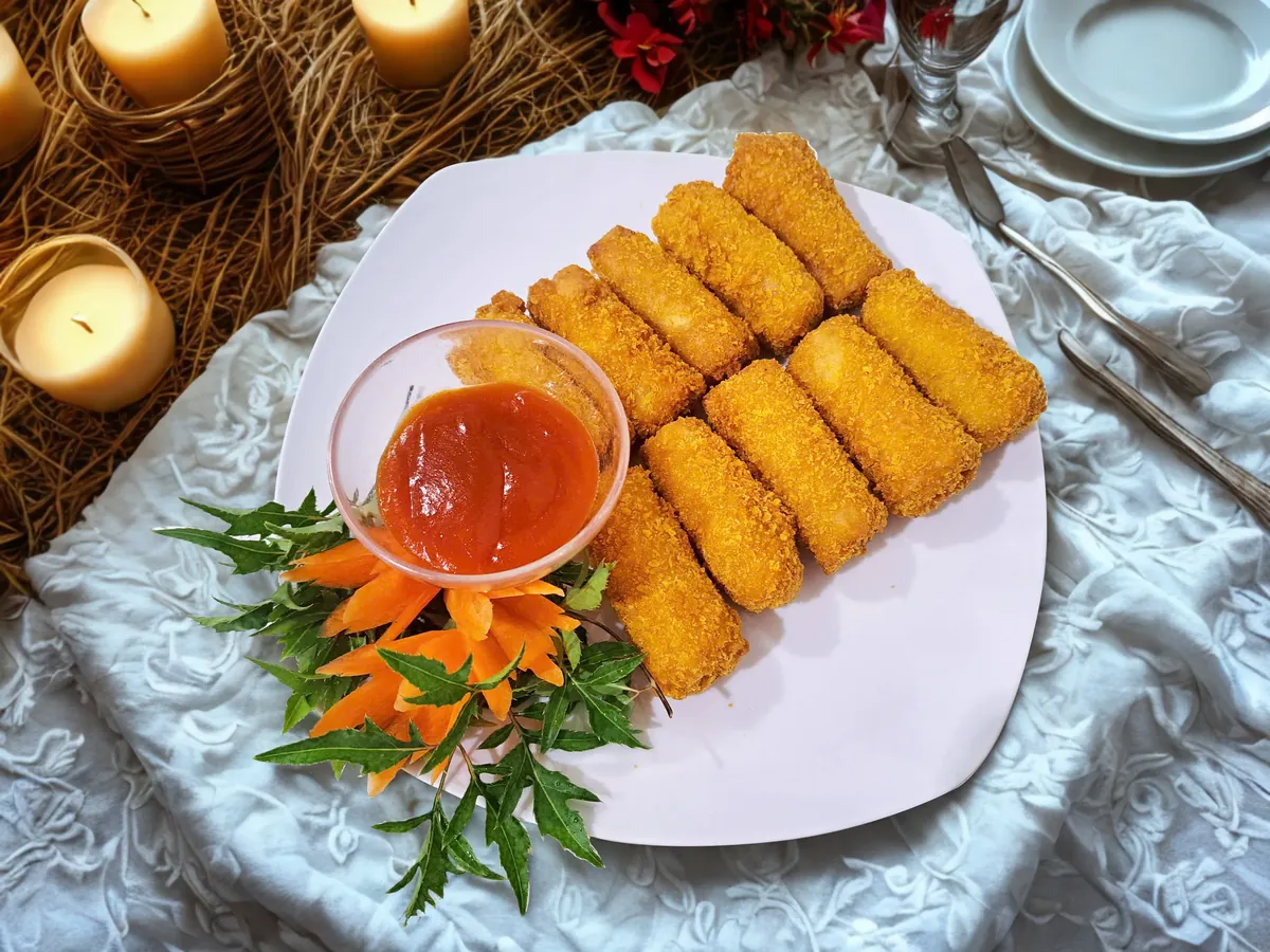 Chả giò hải sản sốt mayo