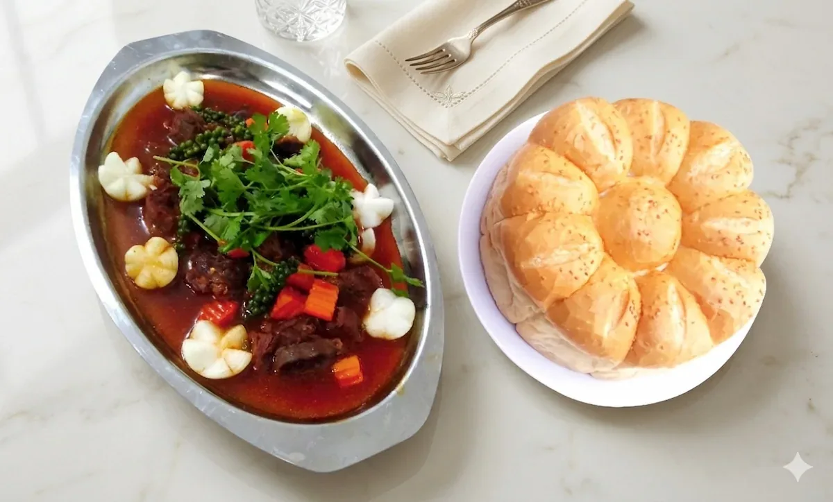 Bò nấu tiêu xanh